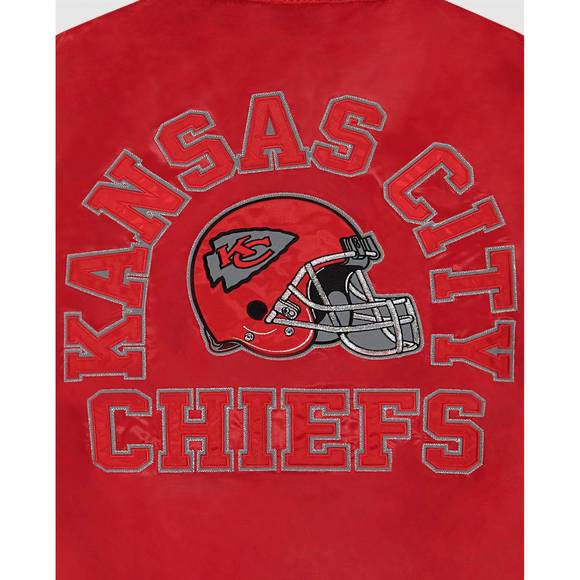 NEW STARTER men's kansas city chiefs varsity jacket in red